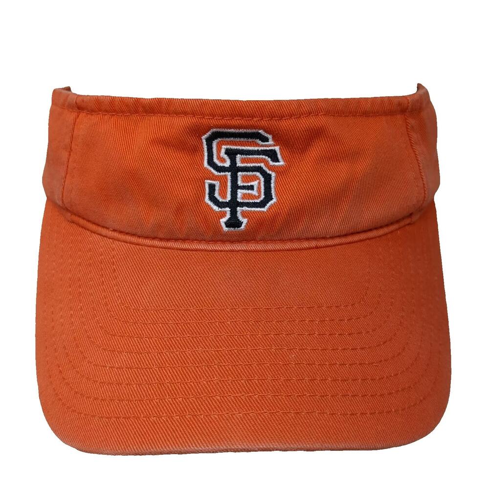 San Francisco Giants MLB Twins Enterprise Orange Cotton Visor OSFA Adjustable
